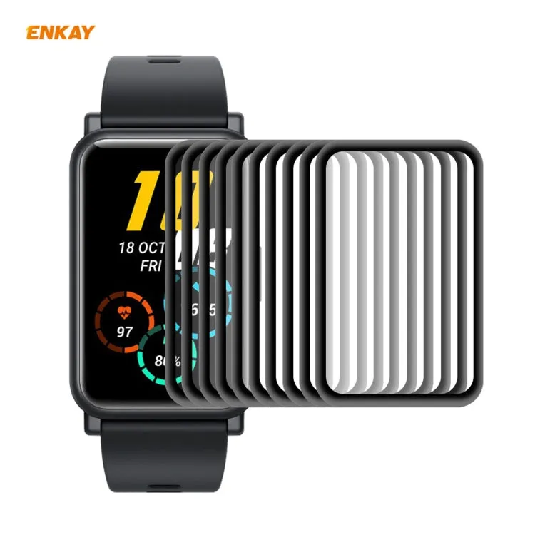 10 PCS For Huawei Honor Watch ES ENKAY Hat-Prince 3D Full Screen Soft PC Edge   PMMA HD Screen Protector Film