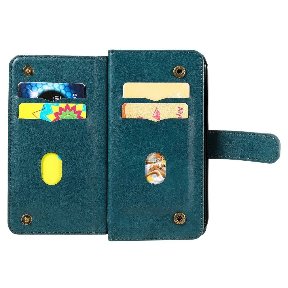 10-slot wallet case for Google Pixel 7 - Blackish Green