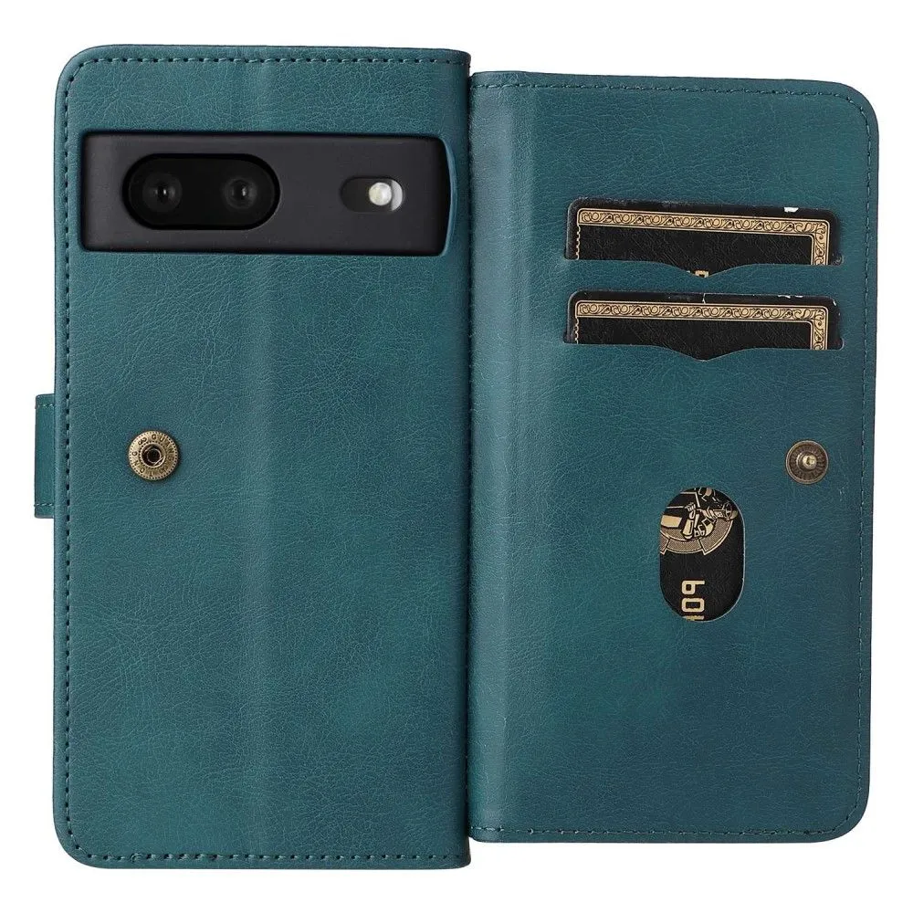 10-slot wallet case for Google Pixel 7 - Blackish Green