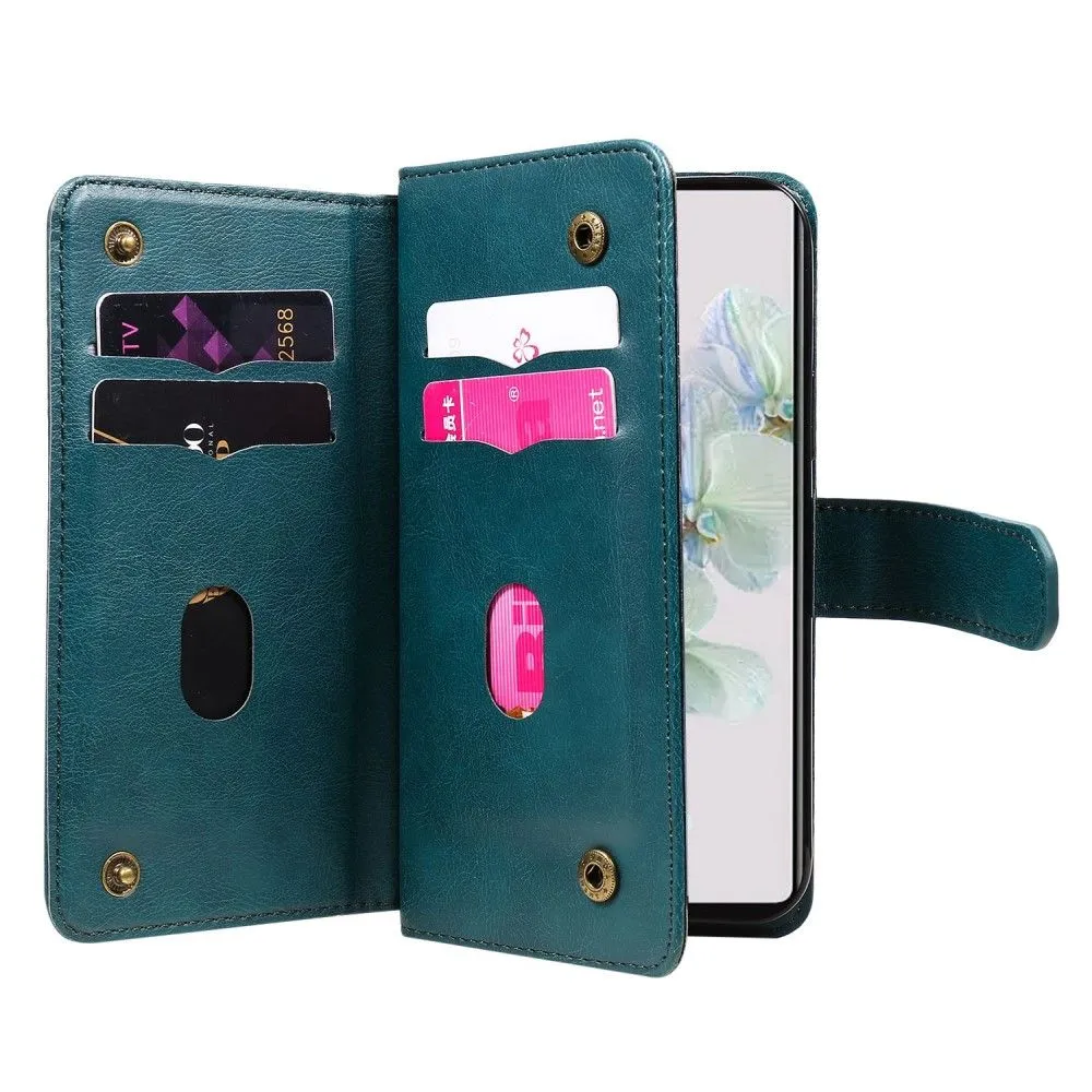 10-slot wallet case for Google Pixel 7 - Blackish Green