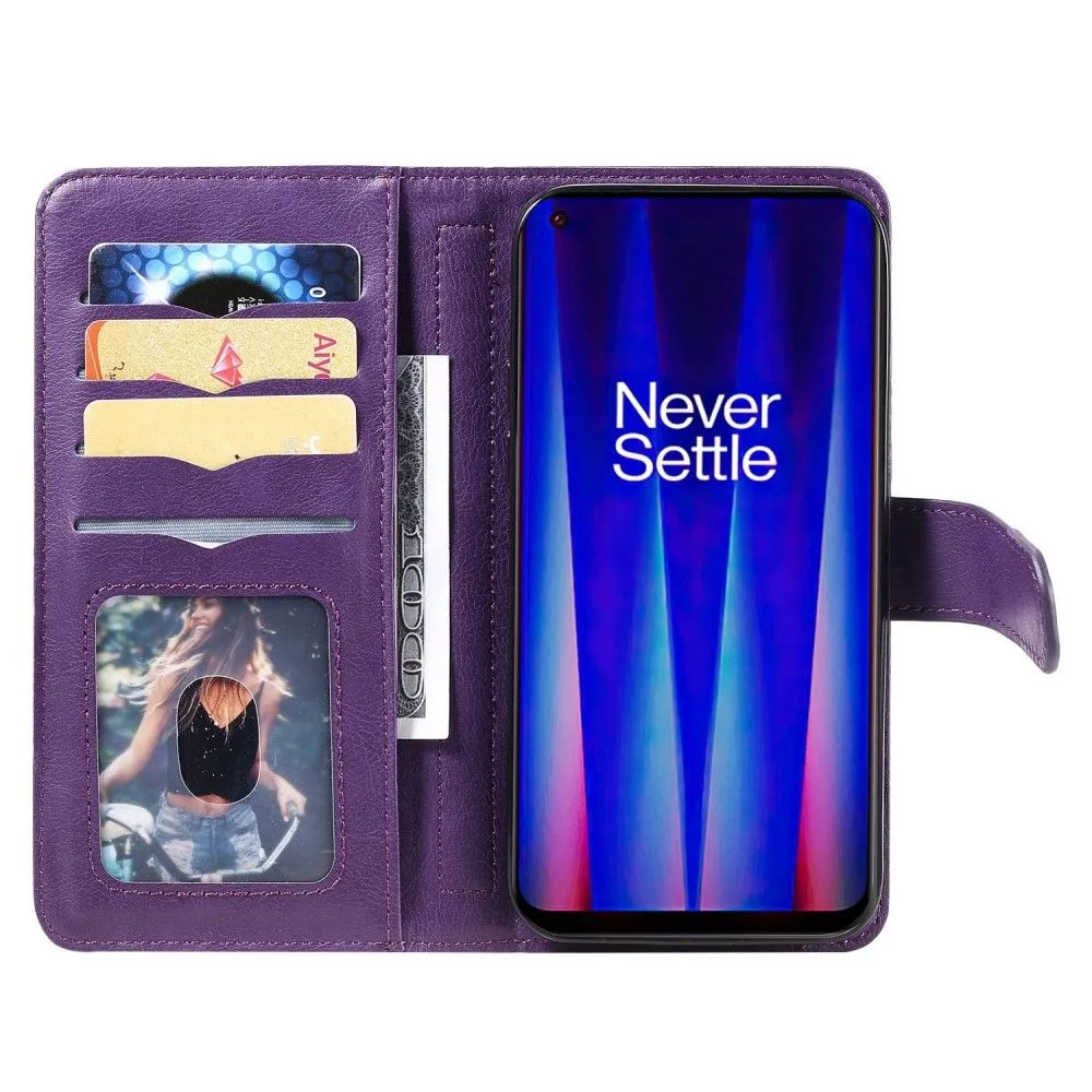 10-slot wallet case for OnePlus Nord CE 2 5G - Purple