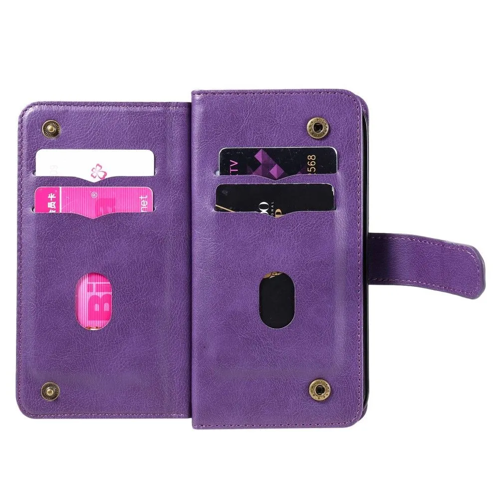 10-slot wallet case for OnePlus Nord CE 2 5G - Purple