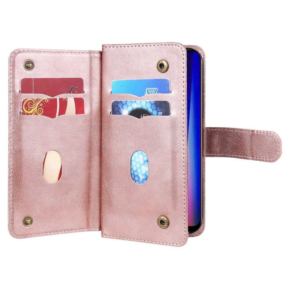 10-slot wallet case for OnePlus Nord CE 2 5G - Rose Gold