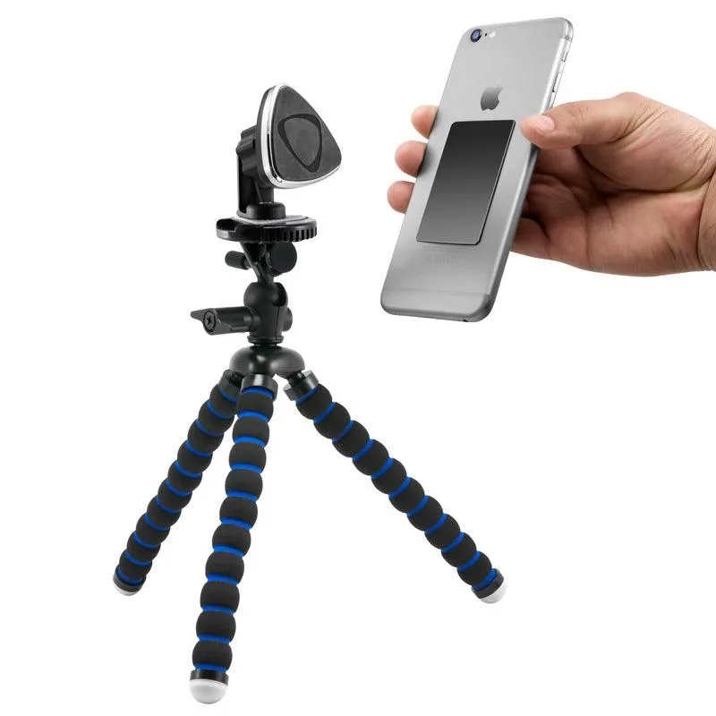 11-inch Tripod Mount with Magnetic Phone Holder for Streaming Live Video