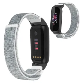 14mm Fitbit Luxe nylon loop watch strap - Grey