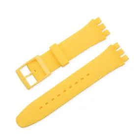 16mm Universal silicone watch strap - Yellow