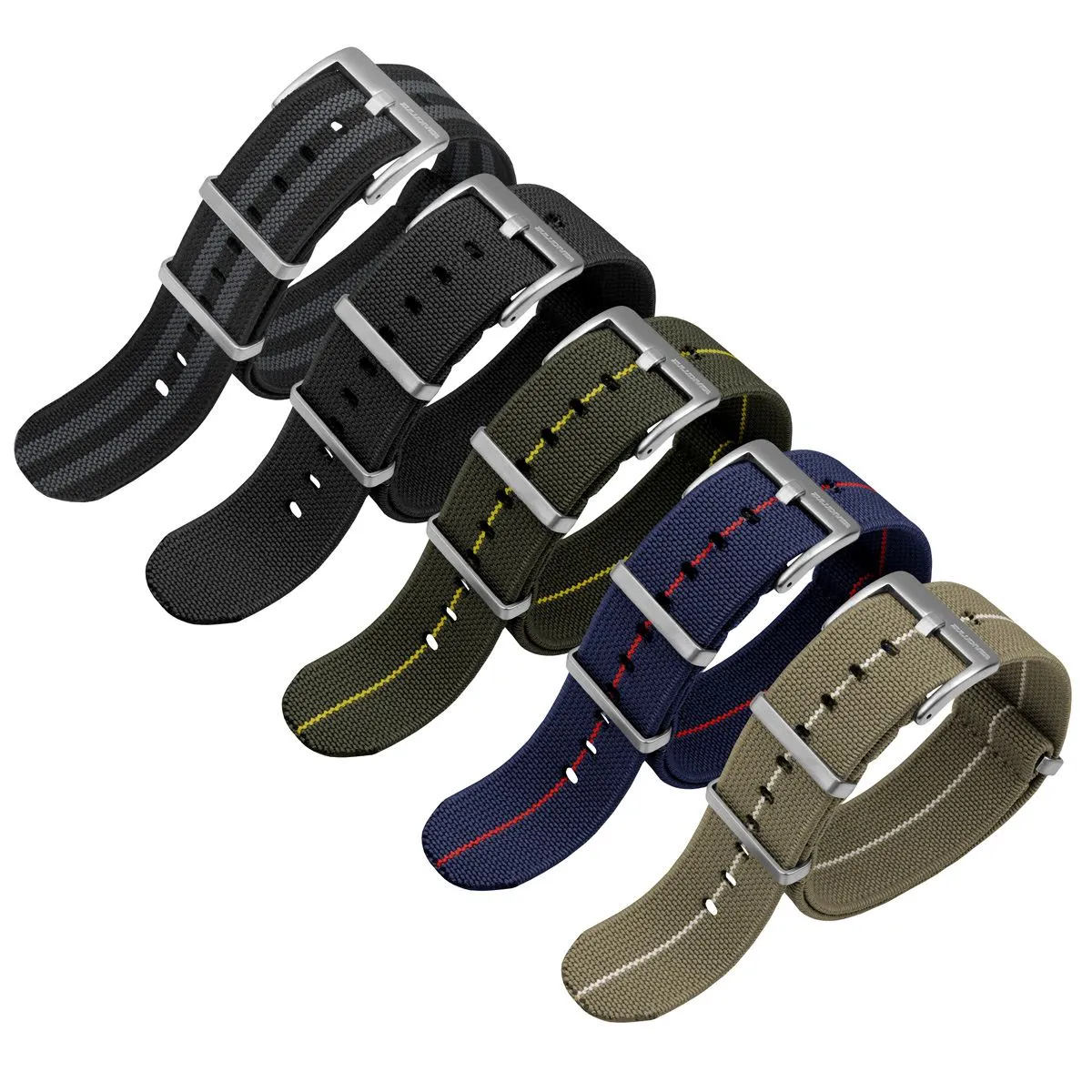 1973 British Military Watch Strap: AIRBORNE Elastic - Classic Bond