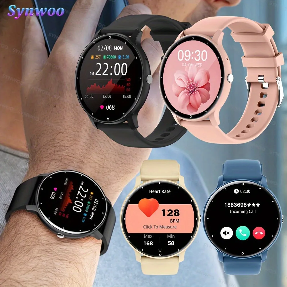 1pc Full Touch Screen Smartwatch - Waterproof Fitness - Music Control