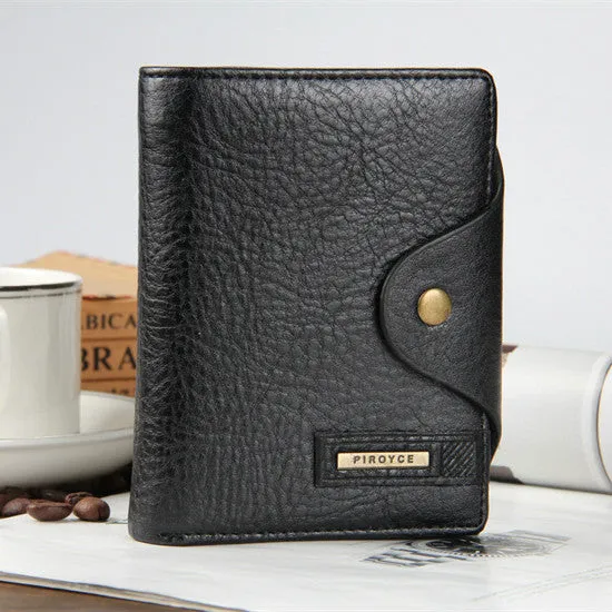 2016 New brand high quality short men's wallet ,Genuine leather qualitty guarantee purse for male,coin purse, free shipping