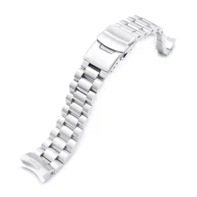 20mm Endmill Watch Band for Seiko Sumo SBDC001 SBDC031 SBDC081, Stainless Steel - Brushed, Diver Clasp