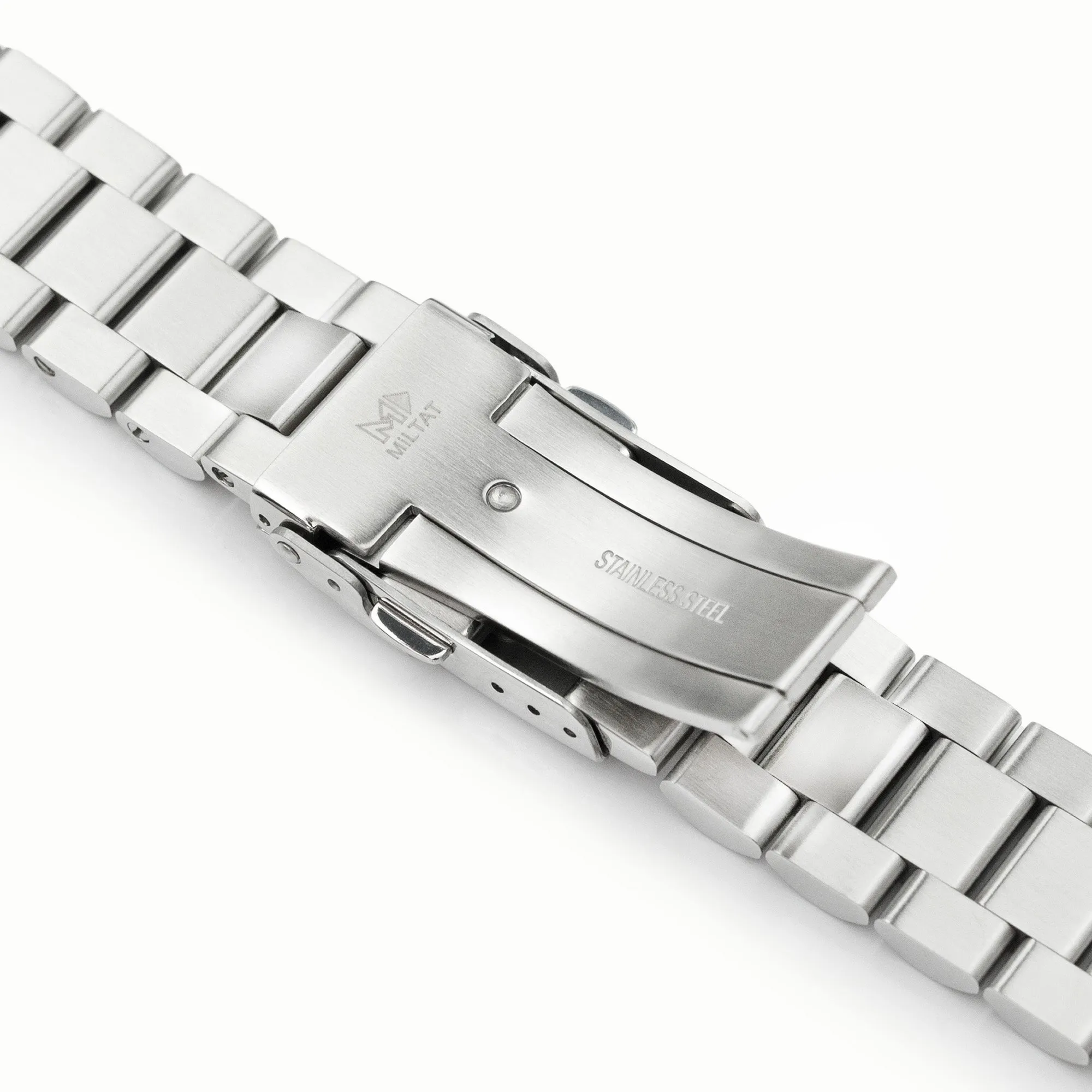 20mm Endmill Watch Band for Seiko Sumo SBDC001 SBDC031 SBDC081, Stainless Steel - Brushed, Diver Clasp