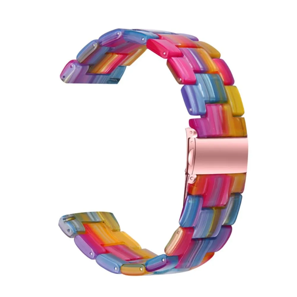 20mm smooth resin watch strap for Amazfit watch - Rainbow