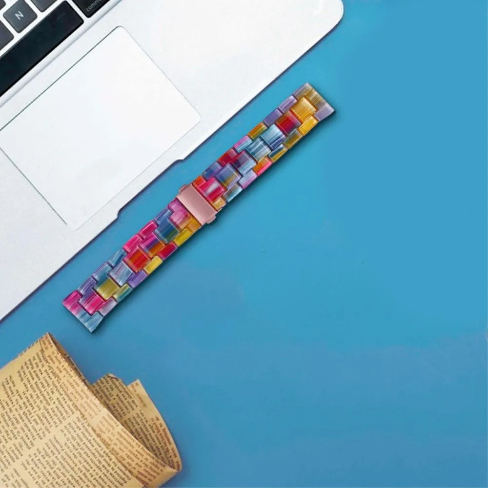 20mm smooth resin watch strap for Amazfit watch - Rainbow