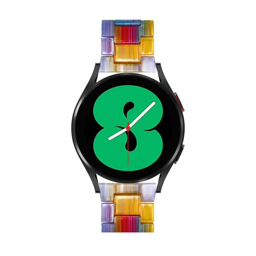 20mm smooth resin watch strap for Amazfit watch - Rainbow