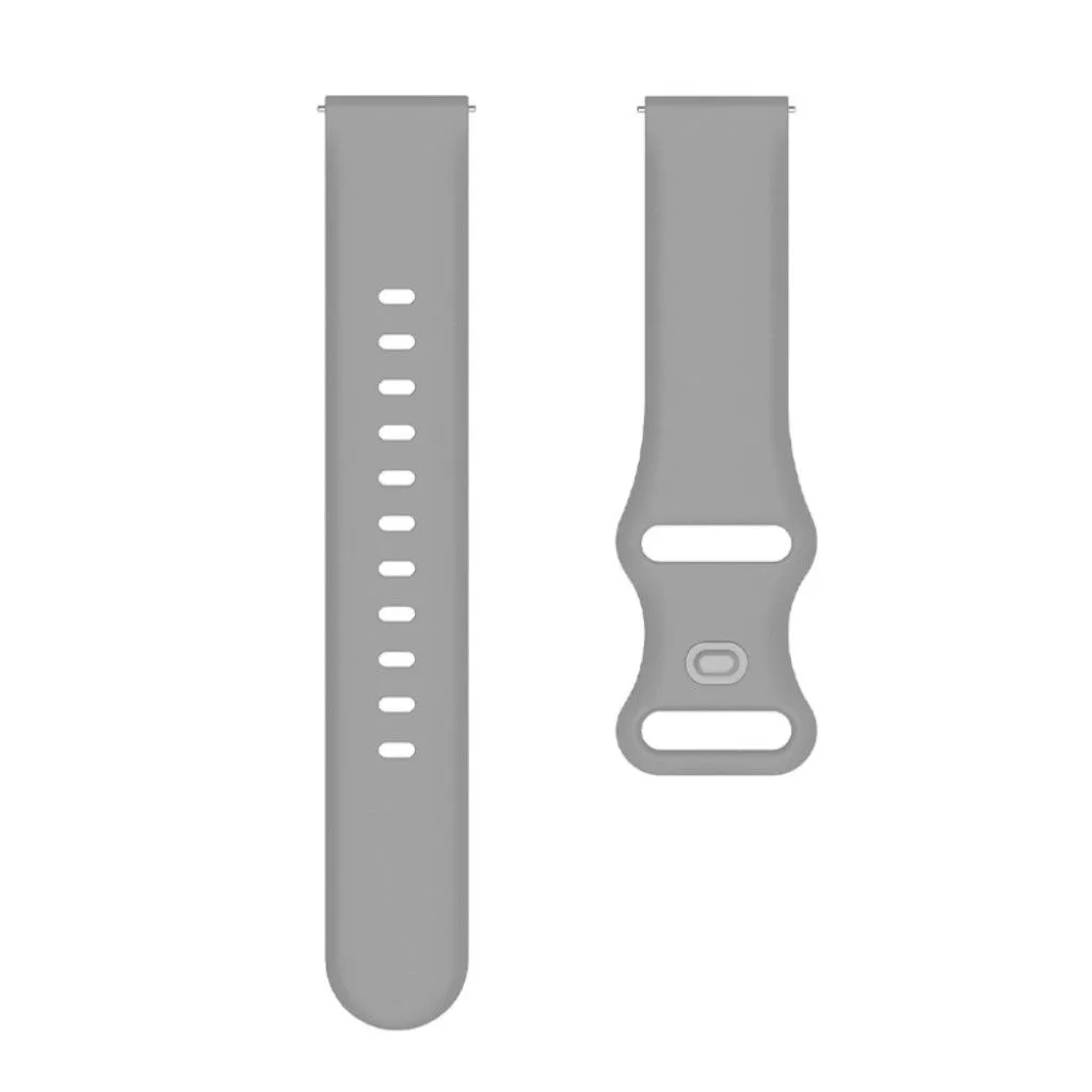 20mm Universal comfortable silicone watch strap - Grey