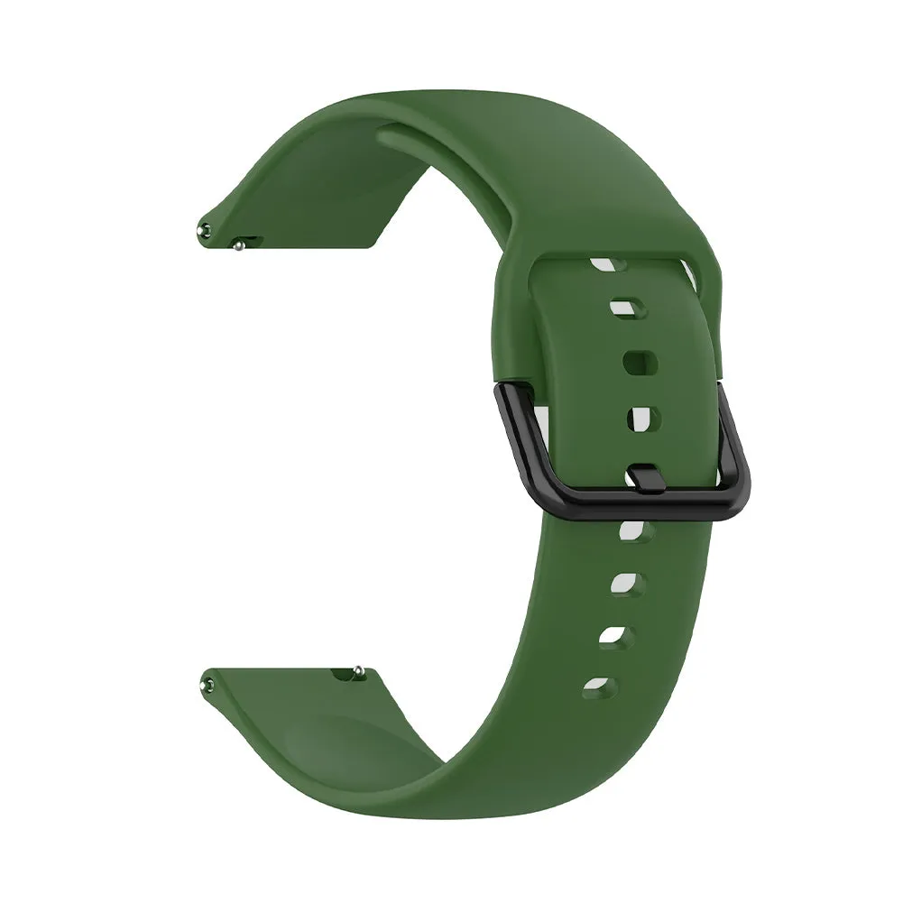 20mm universal Smartwatch Silicone Strap Army Green