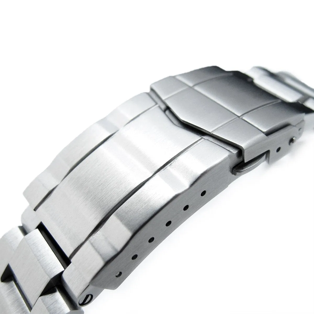 22mm Hexad Watch Band Straight Lug, 316L Stainless Steel Brushed SUB Clasp