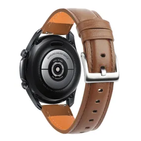 22mm Universal cowhide leather watch strap - Brown