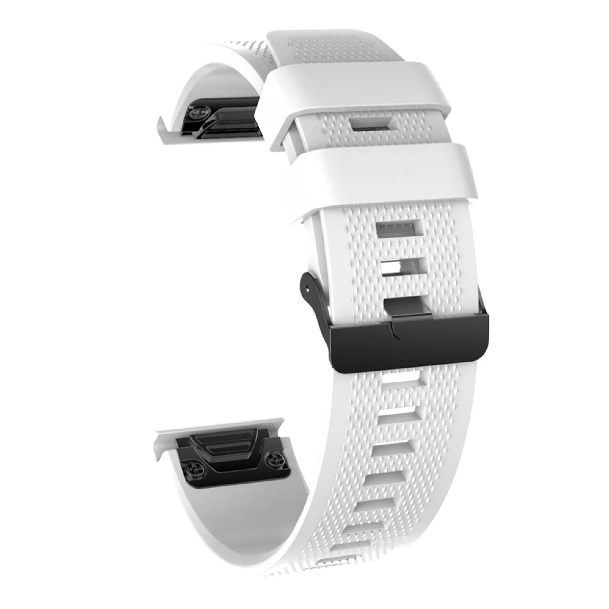 26mm Garmin Fenix 5X / 5X Plus / Fenix 3 / 3 HR silicone watch band - White