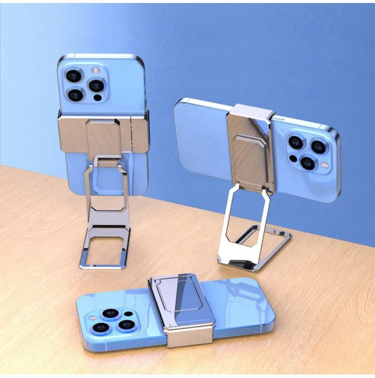 360 Degree Rotating Mobile Phone Bracket Back Clip Folding Stand