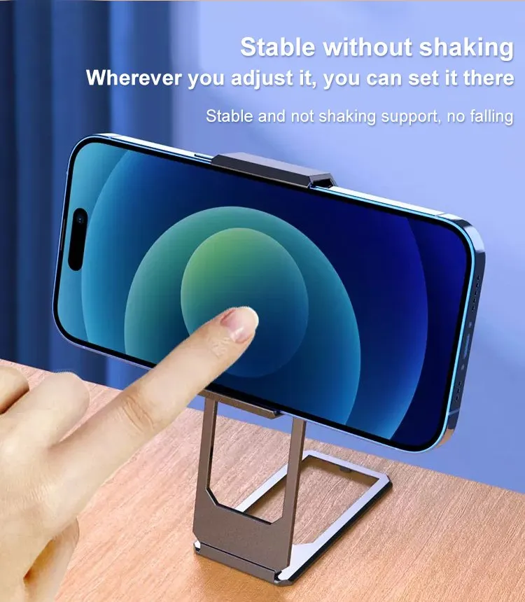 360 Degree Rotating Mobile Phone Bracket Back Clip Folding Stand