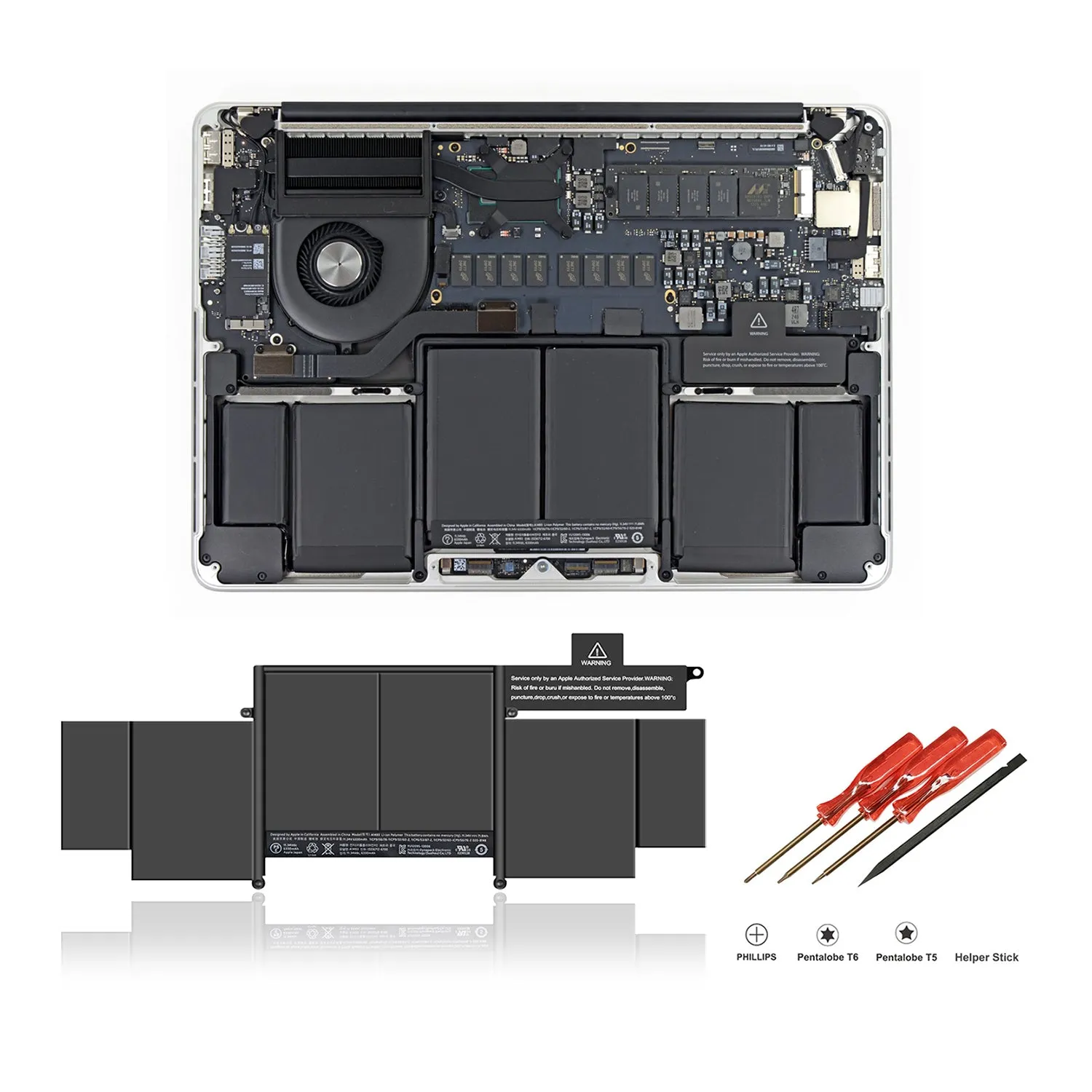 71.8Wh A1493 Battery for Apple MacBook Pro 13" Retina A1502 EMC 2678 2875 Late 2013 Mid 2014 Core i5 i7 ME864 ME865 ME866 ME867 MGX72 MGX82 92 MGXD2LL/A MacBook Pro 13 Inch A1502 Battery A1493