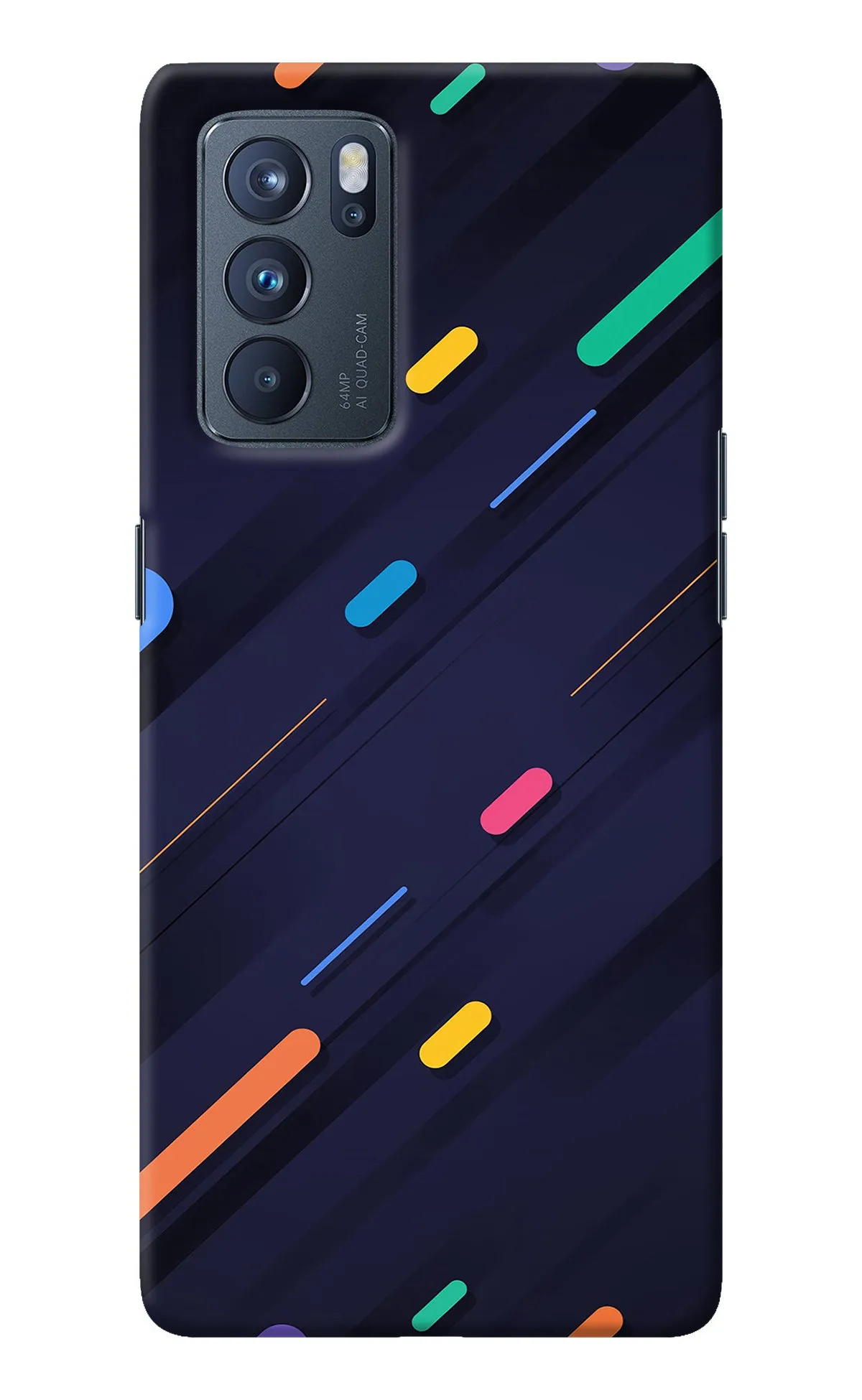 Abstract Design Oppo Reno6 Pro 5G Back Cover