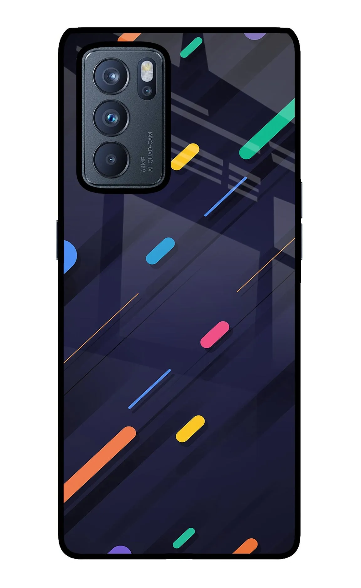 Abstract Design Oppo Reno6 Pro 5G Back Cover