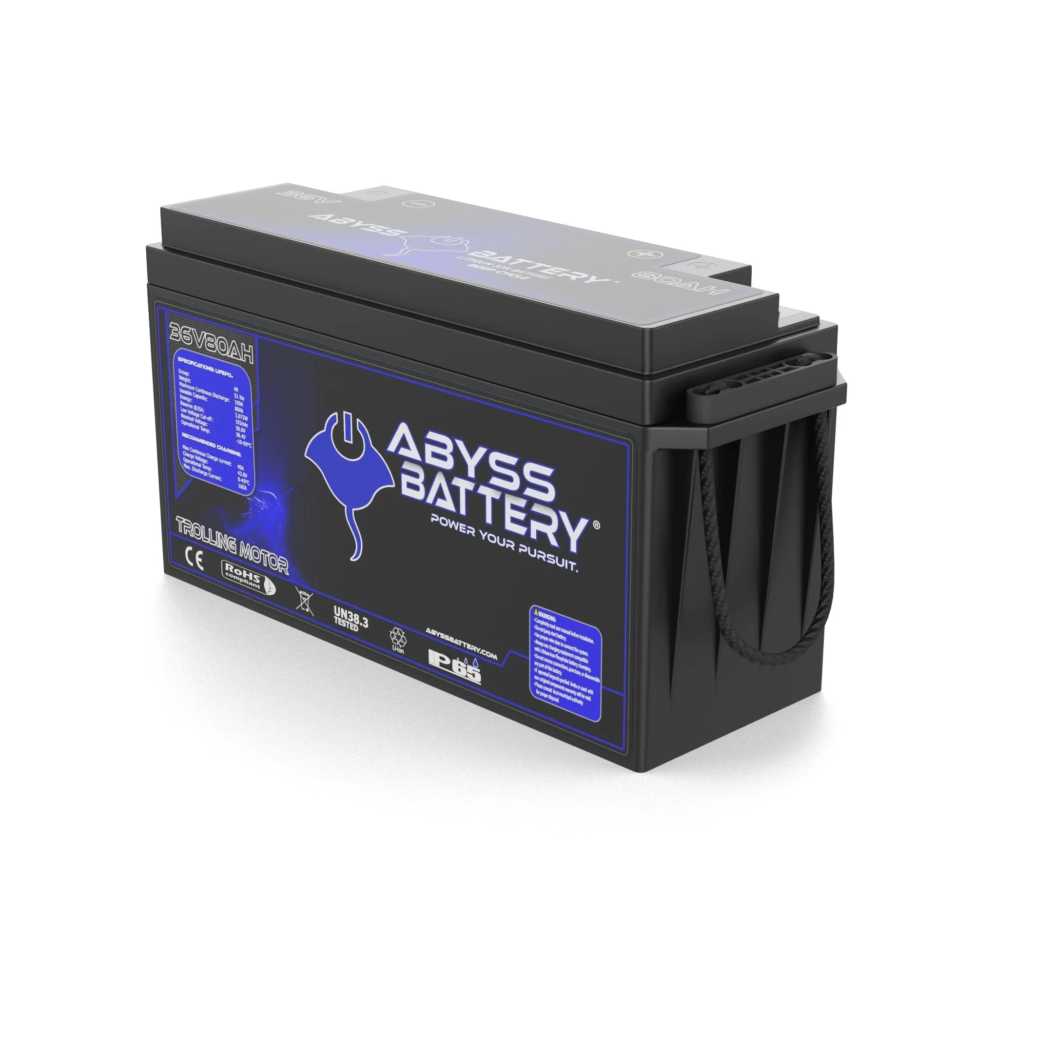 Abyss Battery® 36V 80Ah Lithium Trolling Motor Battery