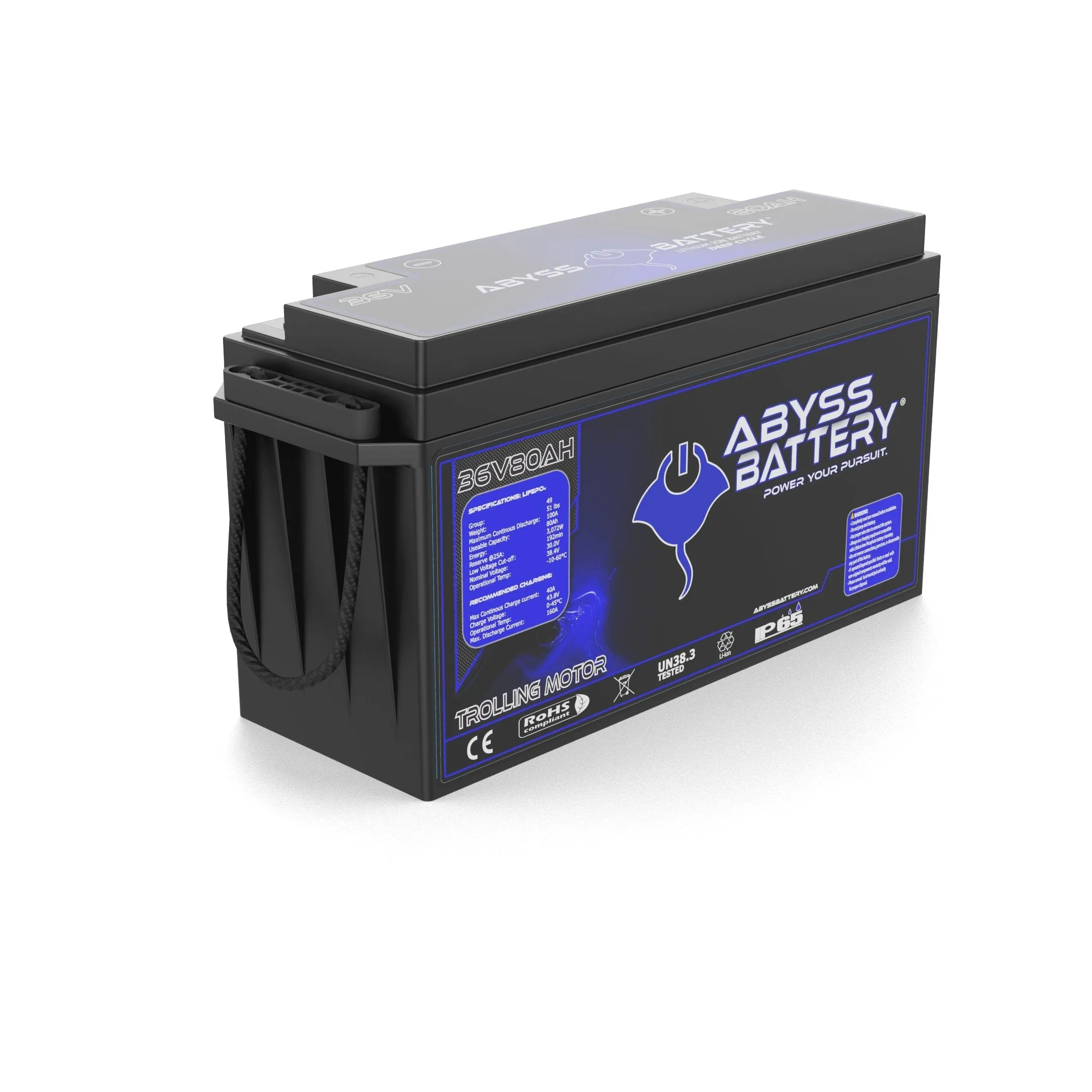 Abyss Battery® 36V 80Ah Lithium Trolling Motor Battery