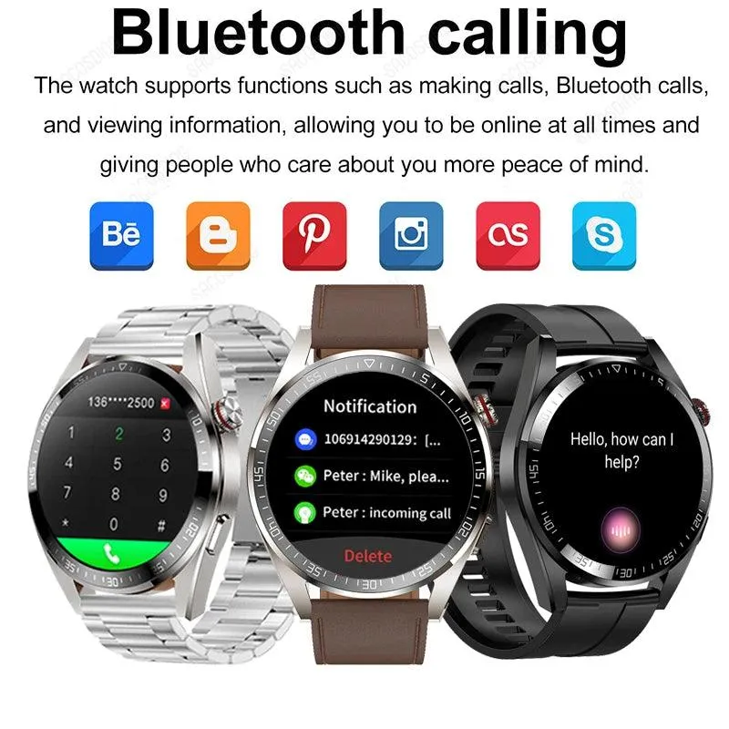 Advanced AMOLED Smartwatch with Bluetooth Calling, Health Tracking, and Multi-Sport Modes for iOS & Android