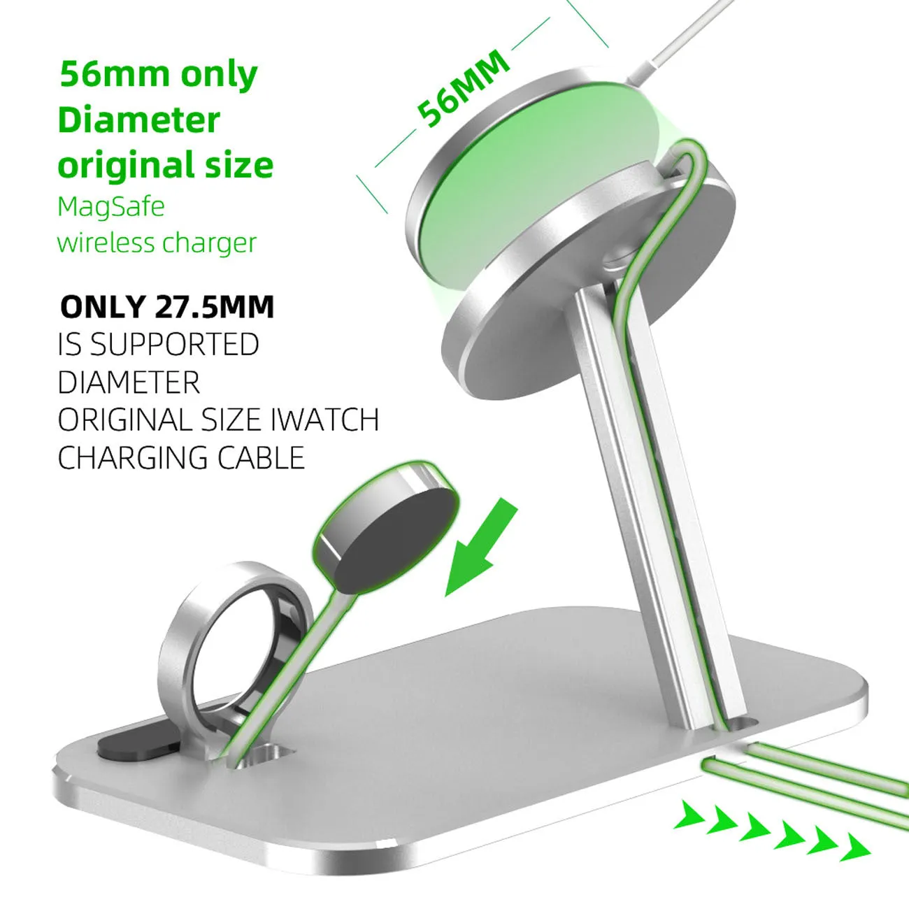 Alloy Cable & Watch Charging Stand