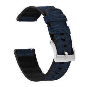 Amazfit Bip | Cordrua Fabric & Silicone Hybrid | Navy Blue