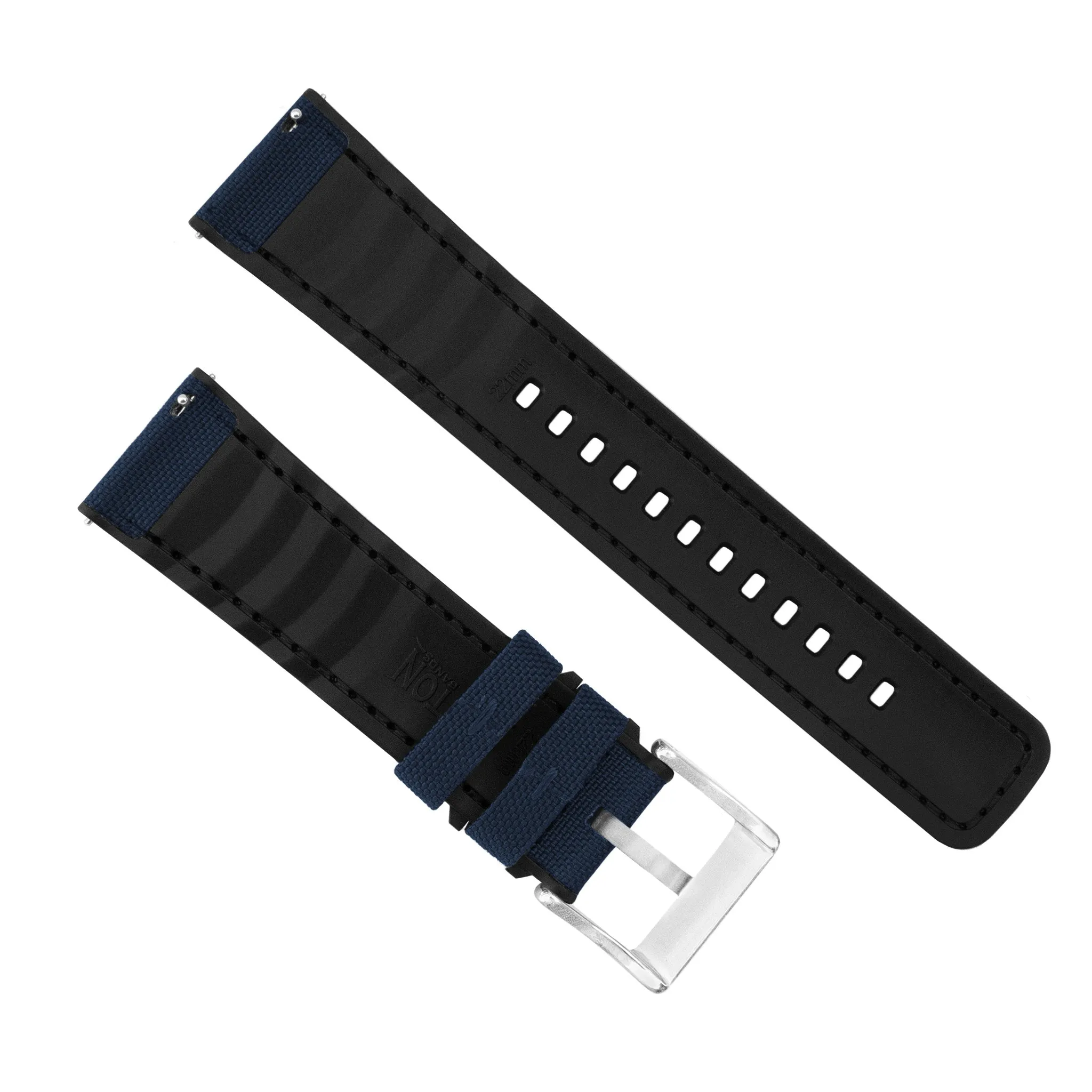 Amazfit Bip | Cordrua Fabric & Silicone Hybrid | Navy Blue