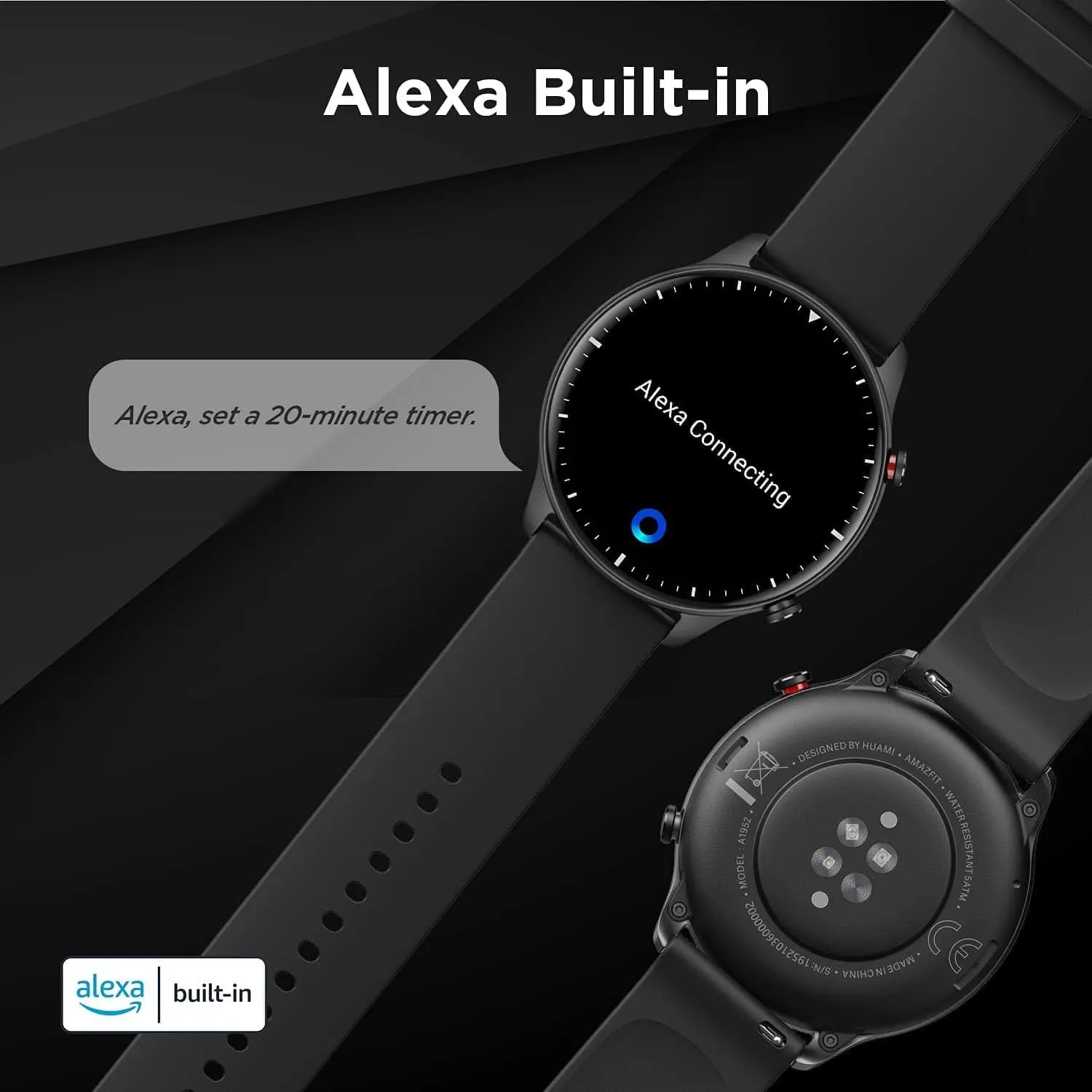 Amazfit GTR 2 Smartwatch with Alexa (Classic Edition)