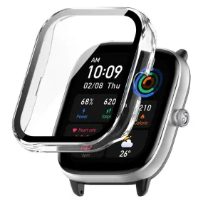 Amazfit GTS 4 Mini Hård Plast Cover m. Indbygget Skærmbeskyttelse - Gennemsigtig