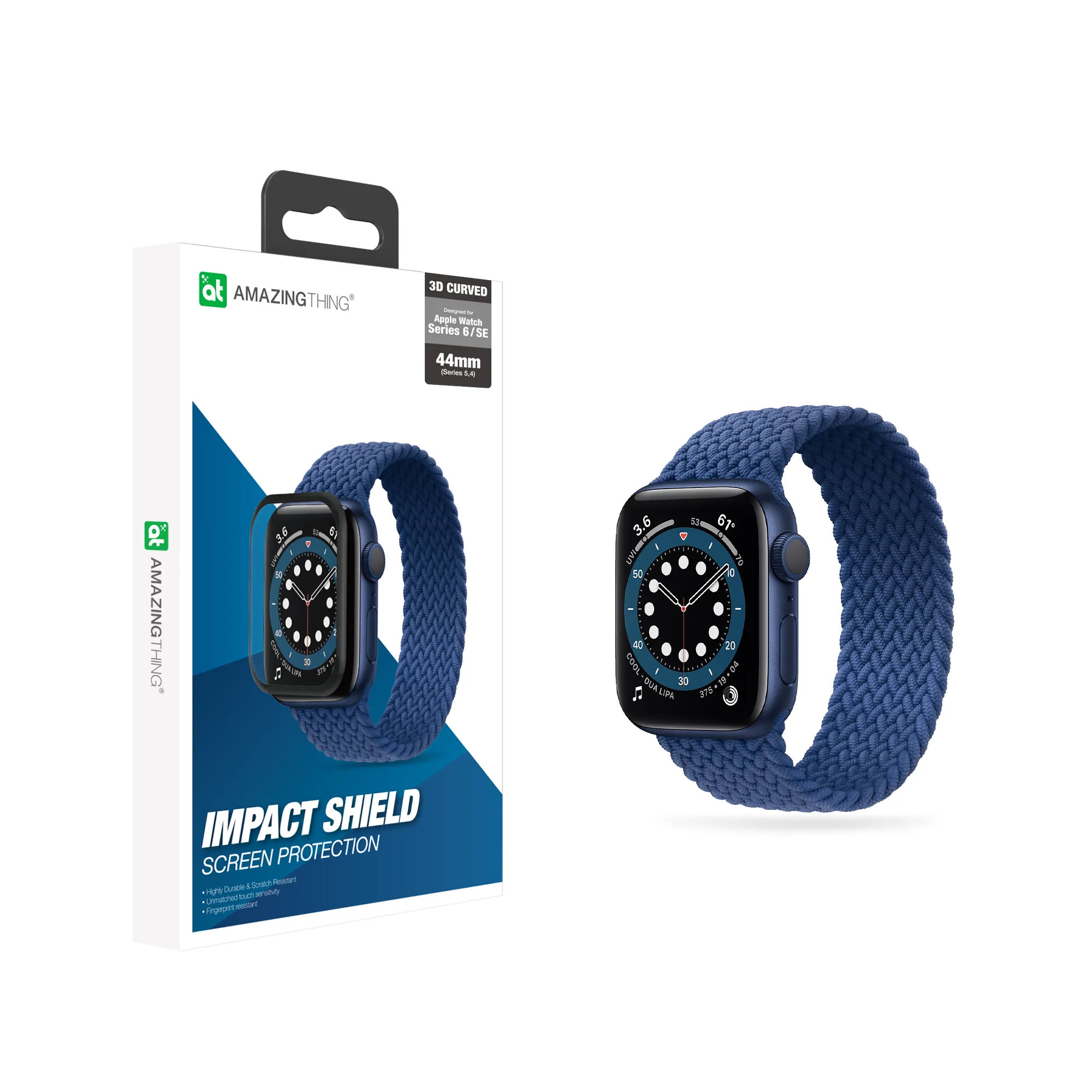 AmazingThing Impact Shield Screen Protector for Apple Watch Series 6 and SE