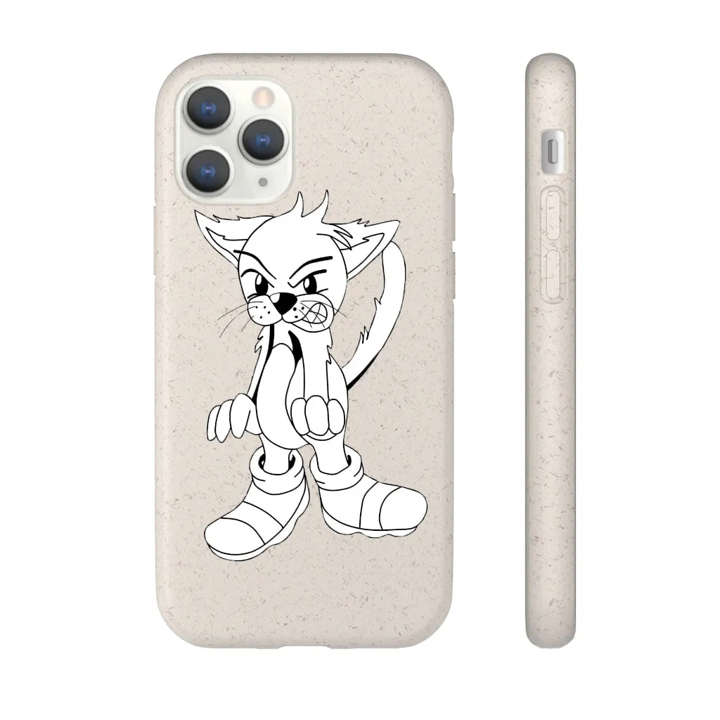 Angry Cat Biodegradable Case