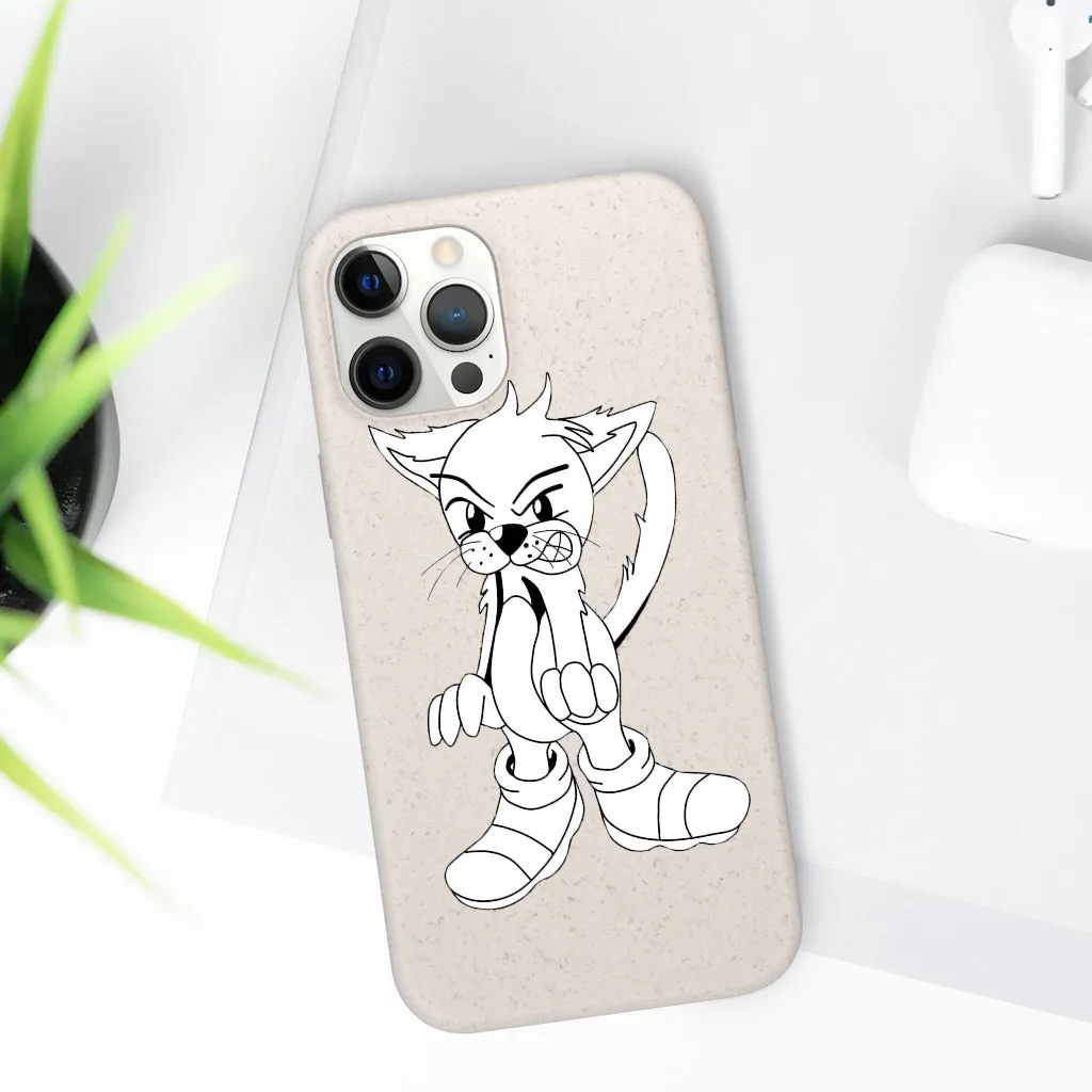 Angry Cat Biodegradable Case