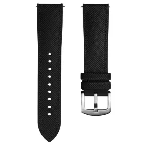 Anvil Fusion FKM Rubber Watch Strap - Black