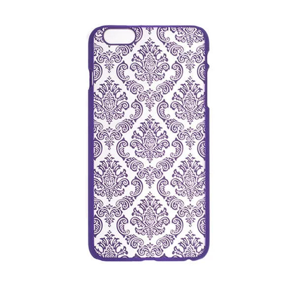 Apple iPhone 6s Plus Case / 6 Plus Case, Ultra Slim Damask Vintage Case Cover - Purple