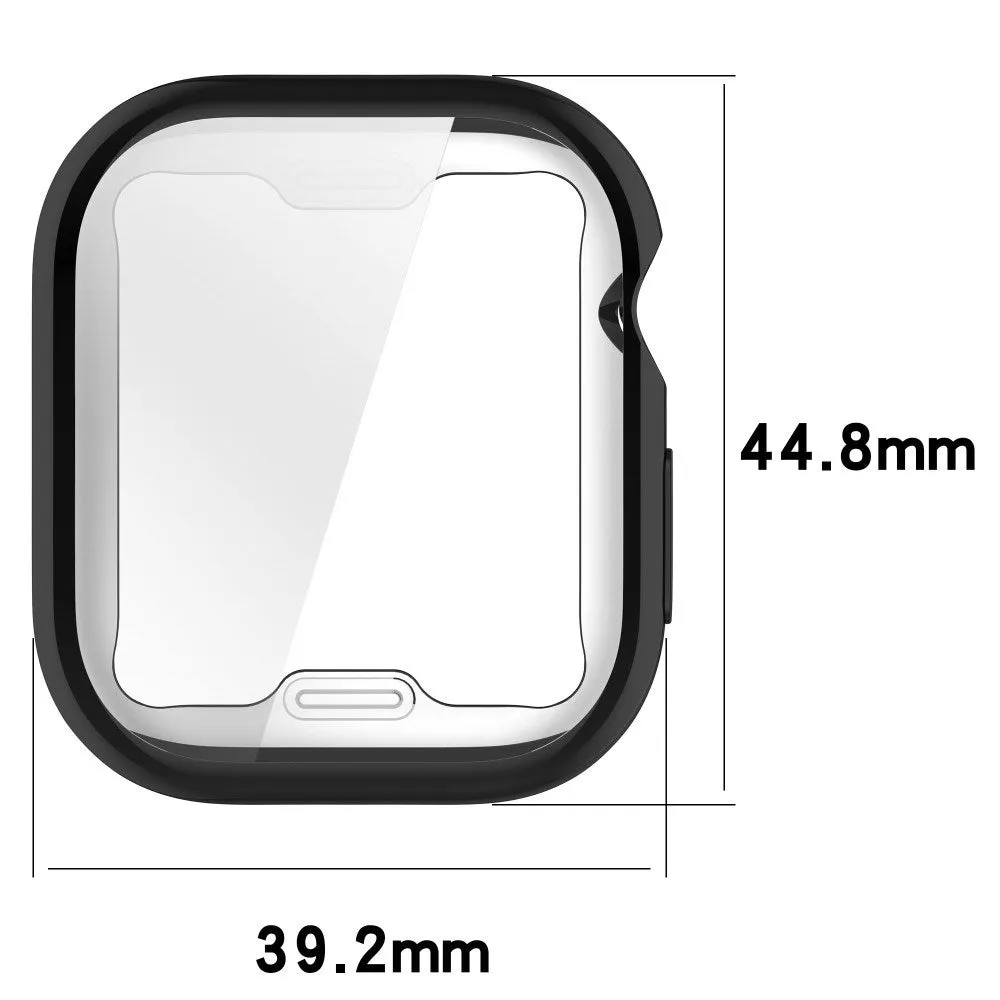 Apple Watch 10 (42mm) Fleksibelt Plast Cover m. Skærmbeskyttelse - Grå