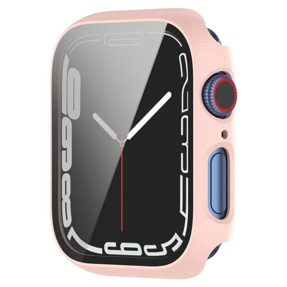 Apple Watch (41mm) 2-in-1 cover with tempered glass screen protector - Pink