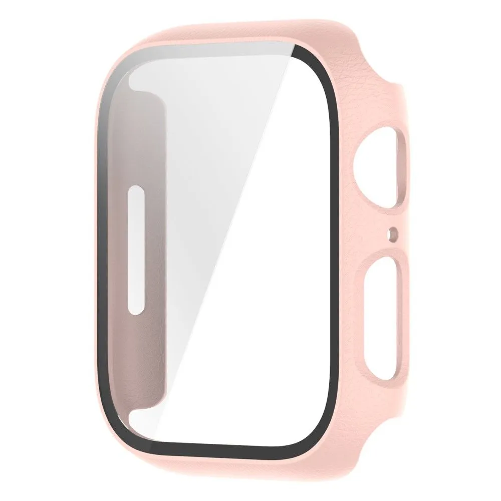 Apple Watch (41mm) 2-in-1 cover with tempered glass screen protector - Pink