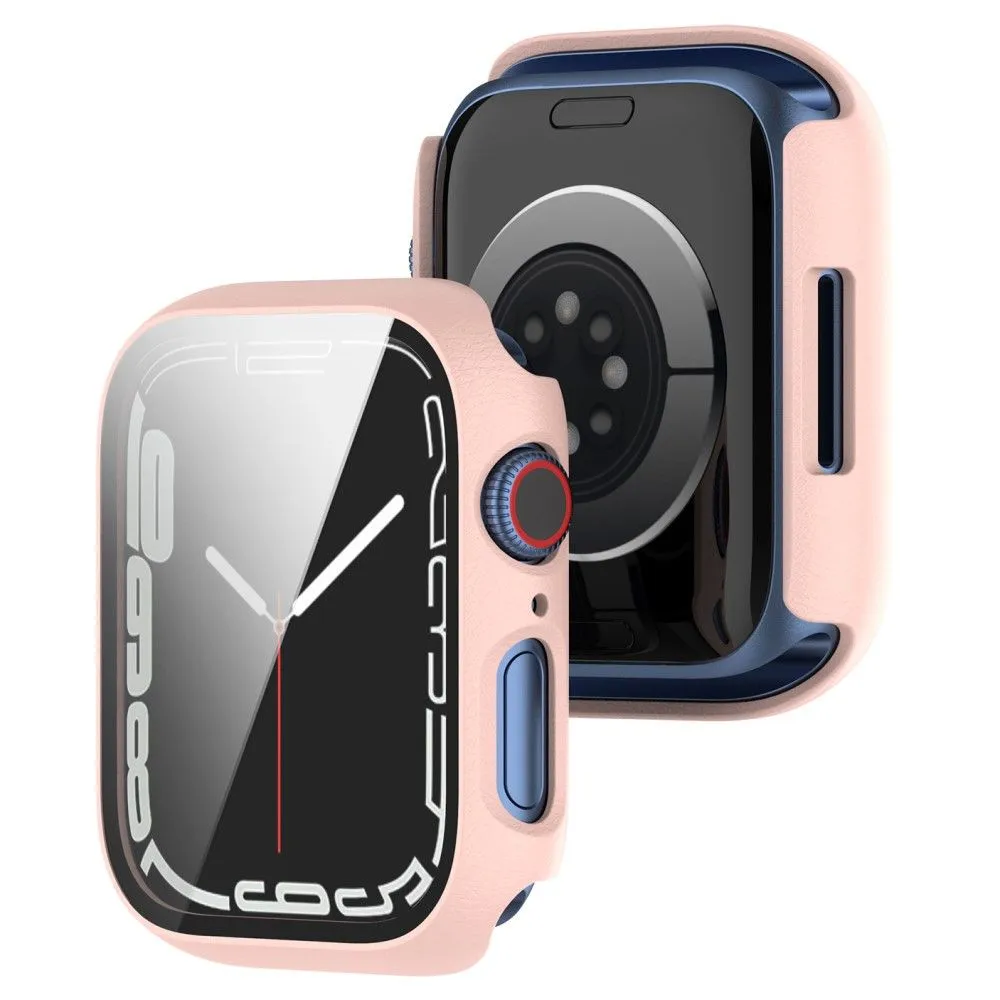 Apple Watch (41mm) 2-in-1 cover with tempered glass screen protector - Pink