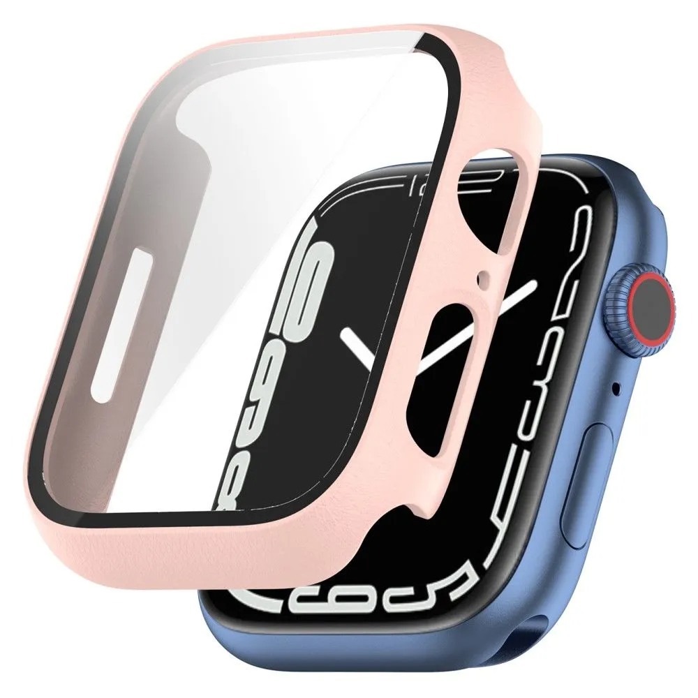 Apple Watch (41mm) 2-in-1 cover with tempered glass screen protector - Pink