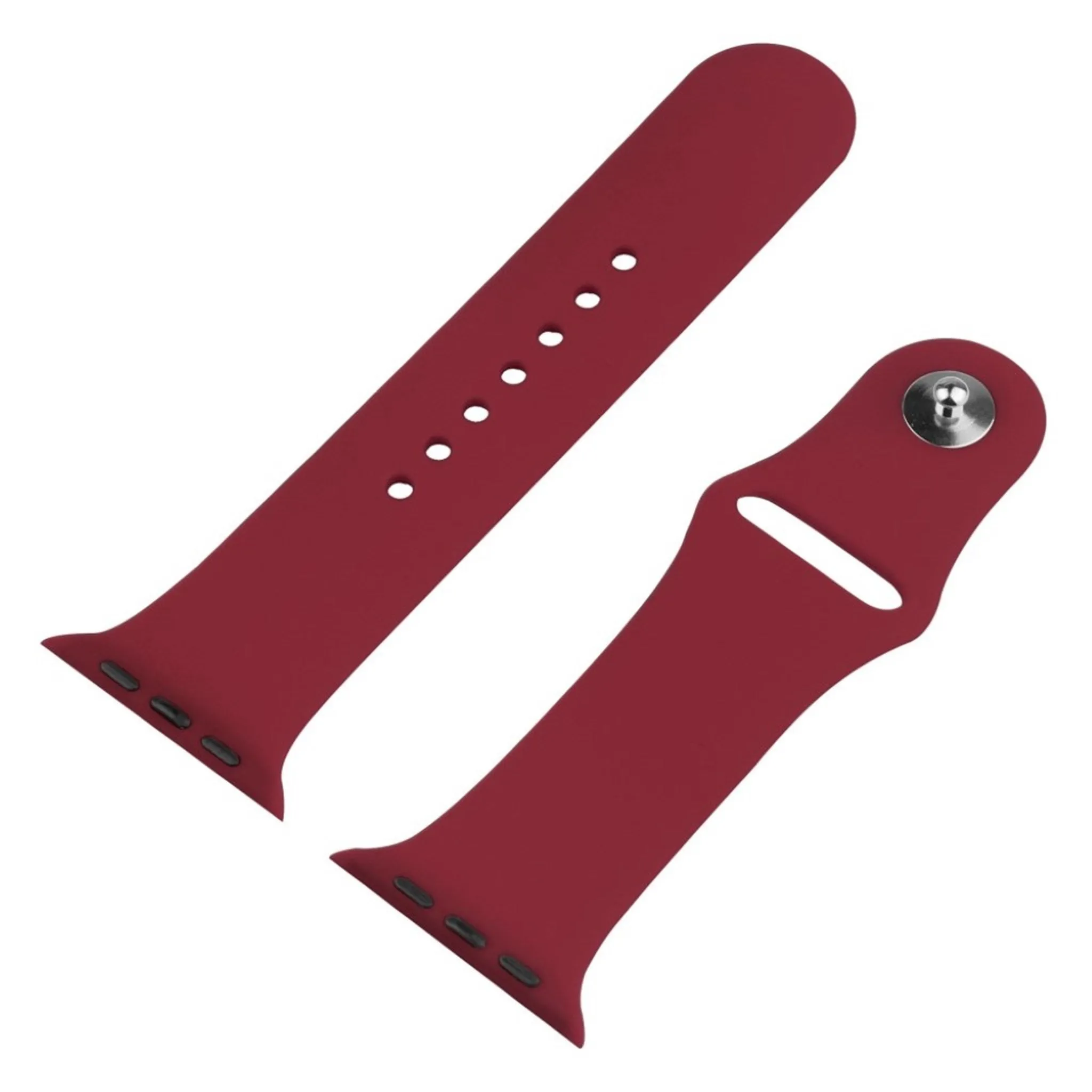 Apple Watch Series 3/2/1 42mm cover with tempered glass   watch band - Wine Red