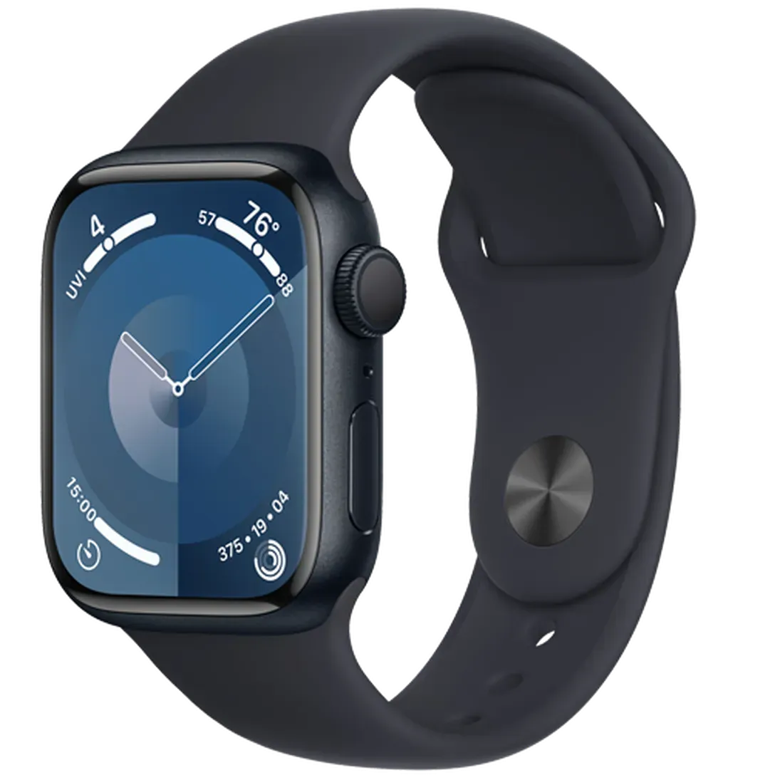 Apple Watch Series 9 41mm Nero (Cinturino Silicone Nero M/L)