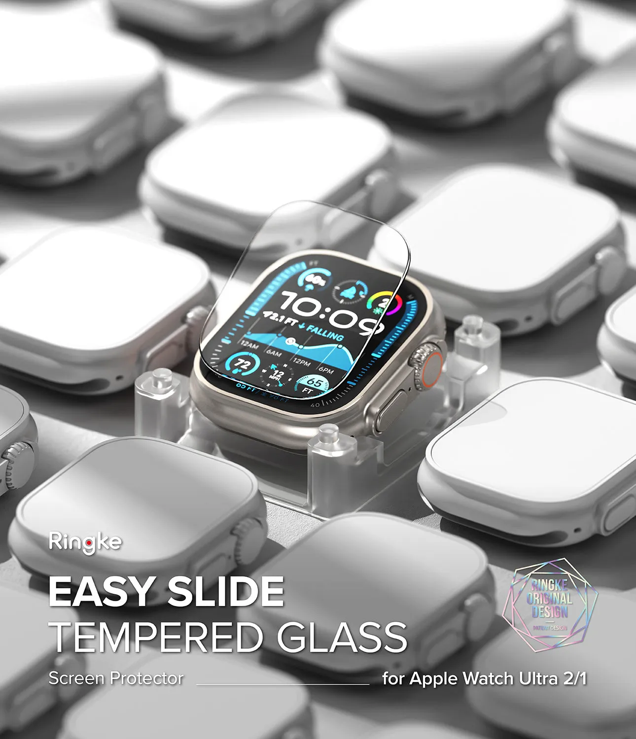 Apple Watch Ultra 2 / 1 Screen Protector | Easy Slide Tempered Glass