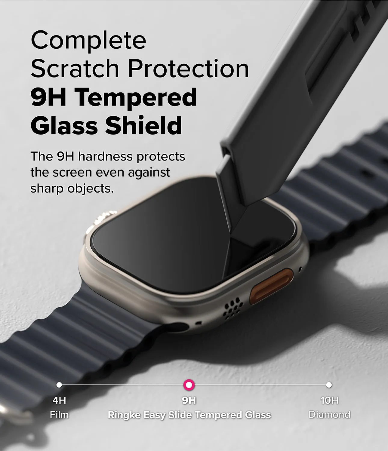 Apple Watch Ultra 2 / 1 Screen Protector | Easy Slide Tempered Glass